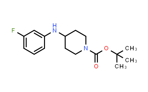 CAS No. 679409-18-8, 1-Piperidinecarboxylic acid, 4-[(3-fluorophenyl)amino]-, 1,1-dimethylethyl ester