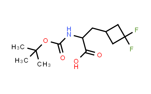 CAS No. 681128-43-8, 2-((tert-Butoxycarbonyl)amino)-3-(3,3-difluorocyclobutyl)propanoic acid