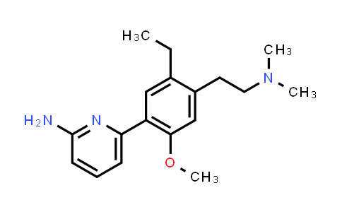 CAS No. 681171-53-9, 2-Pyridinamine, 6-[4-[2-(dimethylamino)ethyl]-5-ethyl-2-methoxyphenyl]-