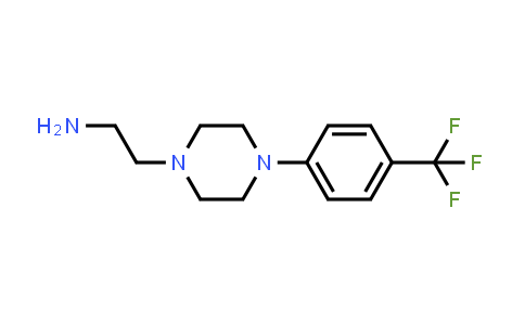 CAS No. 681482-58-6, 2-(4-(4-(Trifluoromethyl)phenyl)piperazin-1-yl)ethan-1-amine