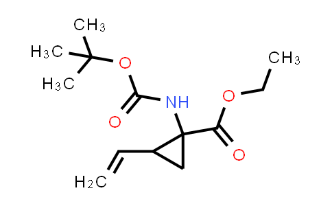 CAS No. 681807-59-0, Ethyl 1-((tert-butoxycarbonyl)amino)-2-vinylcyclopropanecarboxylate