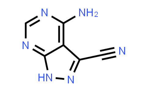 CAS No. 6826-96-6, 4-Amino-1H-pyrazolo[3,4-d]pyrimidine-3-carbonitrile