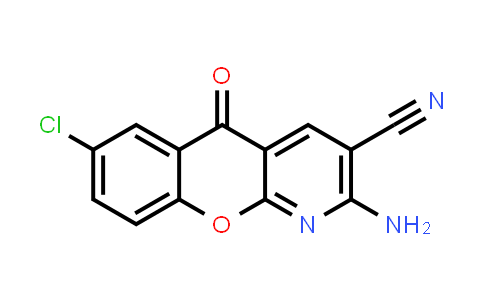 CAS No. 68302-10-3, 2-Amino-7-chloro-5-oxo-5H-chromeno[2,3-b]pyridine-3-carbonitrile