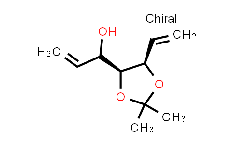 CAS No. 683276-43-9, 1,3-Dioxolane-4-methanol, α,5-diethenyl-2,2-dimethyl-, (4S,5R)-