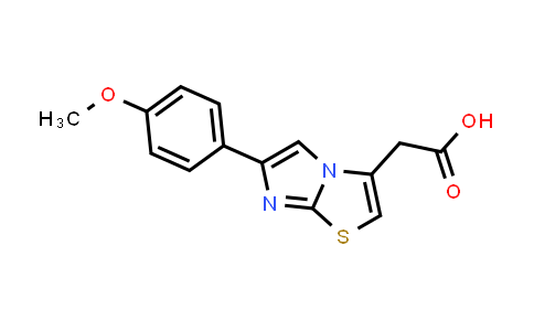 CAS No. 68347-95-5, 2-[6-(4-Methoxyphenyl)imidazo[2,1-b][1,3]thiazol-3-yl]acetic acid