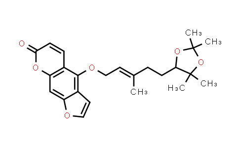 MC567164 | 684217-08-1 | 7H-Furo[3,2-g][1]benzopyran-7-one, 4-[[(2E)-3-methyl-5-(2,2,5,5-tetramethyl-1,3-dioxolan-4-yl)-2-pentenyl]oxy]-
