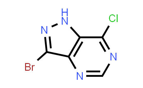 CAS No. 68510-70-3, 3-Bromo-7-chloro-1H-pyrazolo[4,3-d]pyrimidine