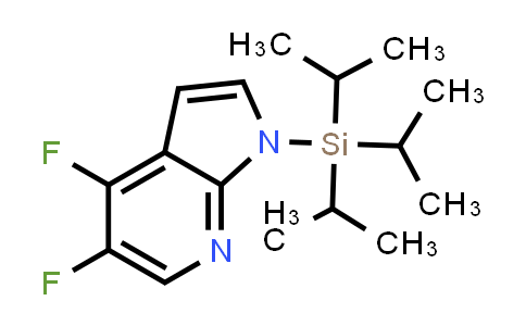 CAS No. 685513-89-7, 4,5-Difluoro-1-(triisopropylsilyl)-1H-pyrrolo[2,3-b]pyridine