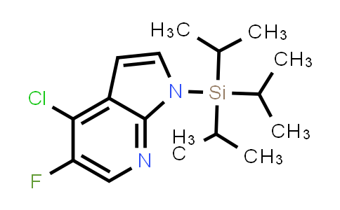 CAS No. 685513-94-4, 4-Chloro-5-fluoro-1-[tris(propan-2-yl)silyl]-1H-pyrrolo[2,3-b]pyridine
