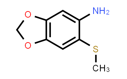 CAS No. 68560-13-4, 6-(Methylthio)benzo[d][1,3]dioxol-5-amine