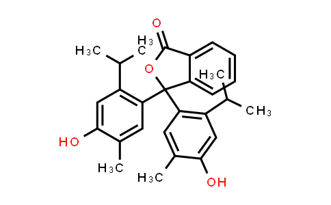 CAS No. 6869-00-7, 3,3-Bis(4-hydroxy-2-isopropyl-5-methylphenyl)isobenzofuran-1(3H)-one