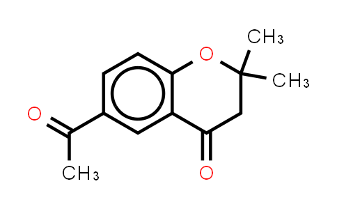 CAS No. 68799-41-7, 6-Acetyl-2,3-dihydro-2,2-dimethyl-4H-1-benzopyran-4-one; 2,2-Dimethyl-6-acetyl chromanone