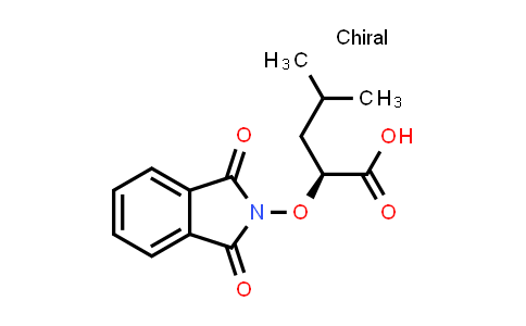 CAS No. 688031-84-7, Pentanoic acid, 2-[(1,3-dihydro-1,3-dioxo-2H-isoindol-2-yl)oxy]-4-methyl-, (2S)-