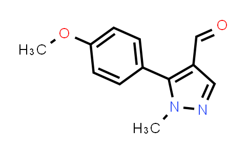 CAS No. 689250-54-2, 5-(4-Methoxyphenyl)-1-methyl-1H-pyrazole-4-carbaldehyde