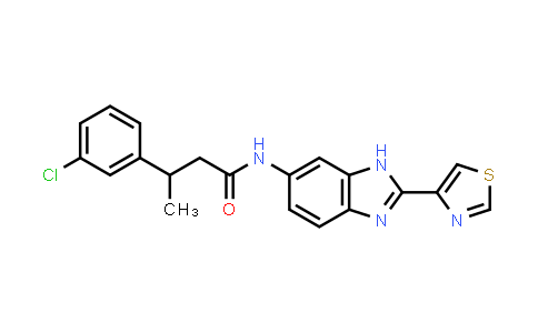 MC567377 | 689297-68-5 | 3-(3-Chlorophenyl)-N-(2-(thiazol-4-yl)-1H-benzo[d]imidazol-6-yl)butanamide