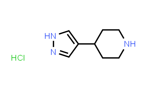 CAS No. 690261-96-2, 4-(1H-Pyrazol-4-yl)piperidine hydrochloride