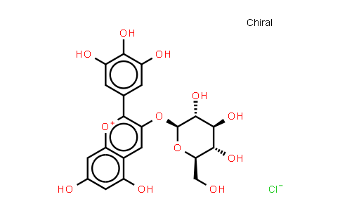 CAS No. 6906-38-3, Delphinidin 3-monoglucoside (chloride)