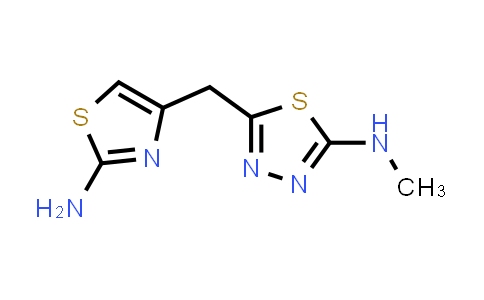 CAS No. 690642-84-3, 5-[(2-Amino-1,3-thiazol-4-yl)methyl]-N-methyl-1,3,4-thiadiazol-2-amine