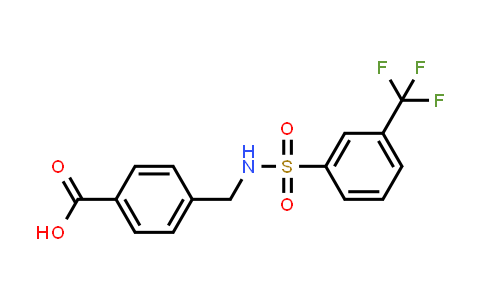 CAS No. 690645-93-3, 4-(((3-(Trifluoromethyl)phenyl)sulfonamido)methyl)benzoic acid