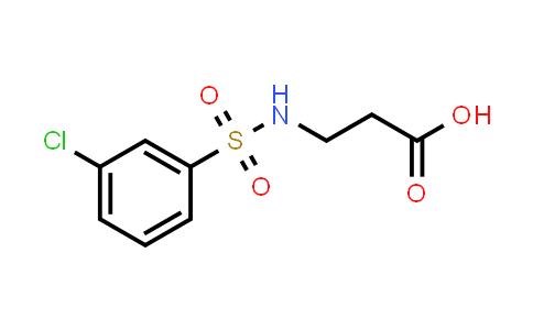 CAS No. 690646-02-7, 3-((3-Chlorophenyl)sulfonamido)propanoic acid