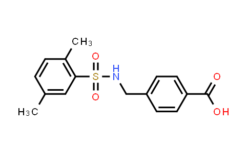 CAS No. 690646-14-1, 4-(((2,5-Dimethylphenyl)sulfonamido)methyl)benzoic acid