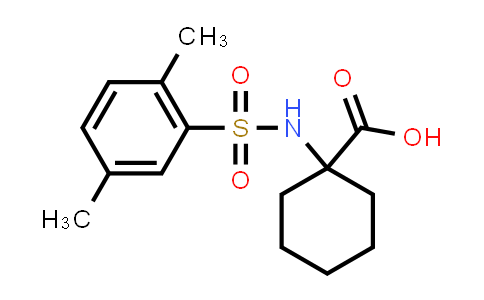 CAS No. 690646-16-3, 1-((2,5-Dimethylphenyl)sulfonamido)cyclohexane-1-carboxylic acid