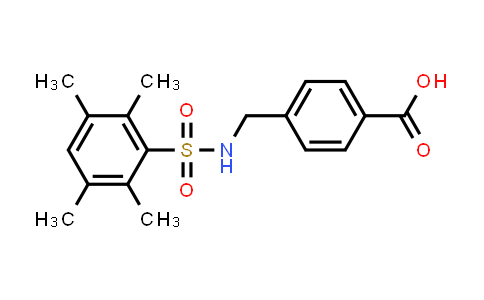 CAS No. 690646-18-5, 4-(((2,3,5,6-Tetramethylphenyl)sulfonamido)methyl)benzoic acid