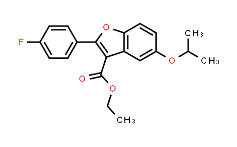 CAS No. 691856-87-8, Ethyl 2-(4-fluorophenyl)-5-isopropoxybenzofuran-3-carboxylate