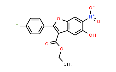 CAS No. 691857-46-2, Ethyl 2-(4-fluorophenyl)-5-hydroxy-6-nitrobenzofuran-3-carboxylate