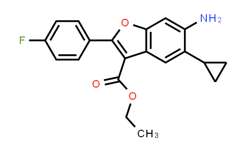 MC567512 | 691857-53-1 | Ethyl 6-amino-5-cyclopropyl-2-(4-fluorophenyl)benzofuran-3-carboxylate