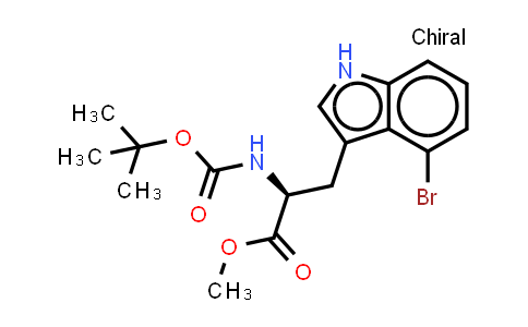CAS No. 691885-32-2, L-Tryptophan, 4-bromo-N-[(1,1-dimethylethoxy)carbonyl]-, methyl ester