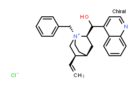 CAS No. 69221-14-3, (1S,2R,4S,5R)-1-Benzyl-2-(hydroxy(quinolin-4-yl)methyl)-5-vinylquinuclidin-1-ium chloride