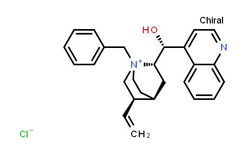 CAS No. 69257-04-1, (2S,4S,5R)-1-Benzyl-2-((R)-hydroxy(quinolin-4-yl)methyl)-5-vinylquinuclidin-1-ium chloride