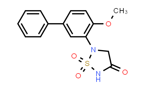 692764-89-9 | 1,2,5-Thiadiazolidin-3-one, 5-(4-methoxy[1,1'-biphenyl]-3-yl)-, 1,1-dioxide