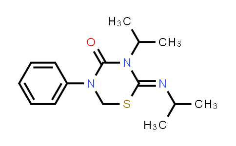 CAS No. 69327-75-9, 3-Isopropyl-2-(isopropylimino)-5-phenyl-1,3,5-thiadiazinan-4-one