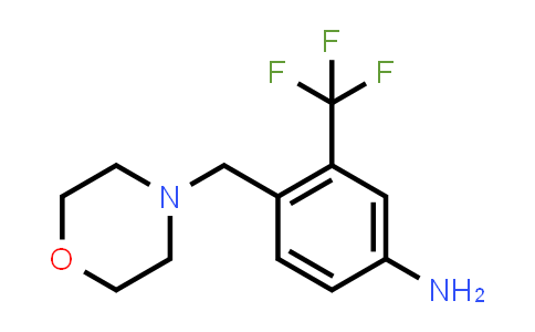 CAS No. 694499-30-4, 4-(morpholinomethyl)-3-(trifluoromethyl)aniline
