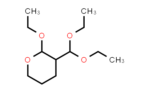 CAS No. 69549-51-5, 3-(Diethoxymethyl)-2-ethoxytetrahydro-2H-pyran
