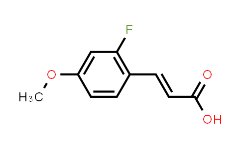 CAS No. 696589-22-7, (E)-3-(2-Fluoro-4-methoxyphenyl)acrylic acid