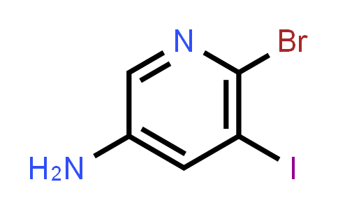 CAS No. 697300-68-8, 6-Bromo-5-iodopyridin-3-amine