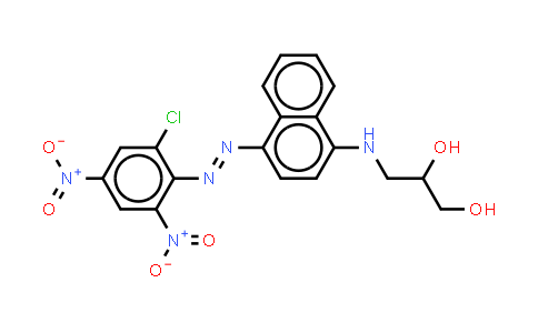 CAS No. 69828-87-1, 3-4-(2-Chloro-4,6-dinitrophenyl)azonaphthylaminopropane-1,2-diol