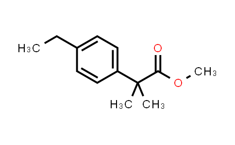 CAS No. 698394-59-1, methyl 2-(4-ethylphenyl)-2-methylpropanoate