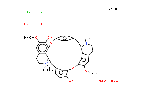 CAS No. 6989-98-6, D-Tubocurarine (chloride pentahydrate)