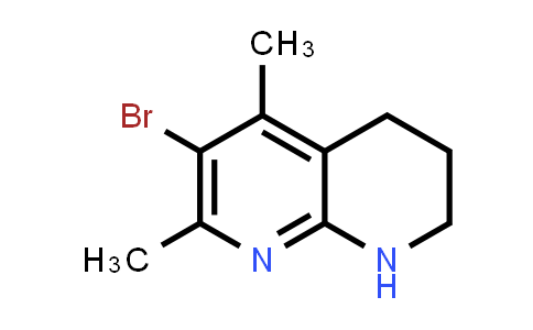 CAS No. 698974-42-4, 6-Bromo-5,7-dimethyl-1,2,3,4-tetrahydro-1,8-naphthyridine