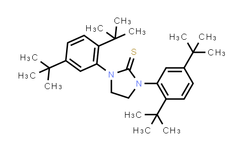 CAS No. 700375-14-0, 1,3-Bis(2,5-di-tert-butylphenyl)imidazolidine-2-thione