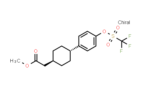 CAS No. 701232-68-0, trans-Methyl 2-[4-[4-[(trifluoromethylsulfonyl)oxy]phenyl]cyclohexyl]acetate
