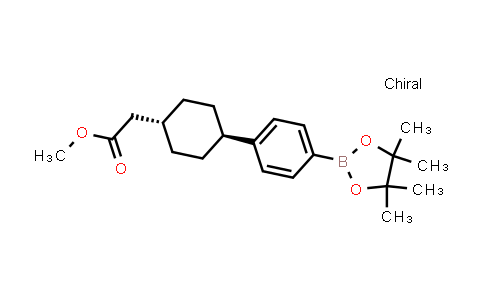 CAS No. 701232-69-1, Methyl 2-(trans-4-(4-(4,4,5,5-tetramethyl-1,3,2-dioxaborolan-2-yl)phenyl)cyclohexyl)acetate
