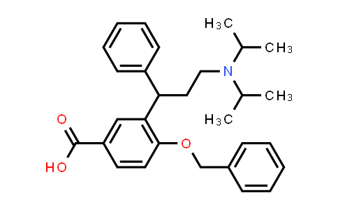 CAS No. 701906-29-8, N,N-Diisopropyl[3-(2-benzyloxy-5-carboxyphenyl)-3-phenylpropyl]amine