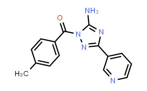 CAS No. 701948-44-9, (5-Amino-3-(pyridin-3-yl)-1H-1,2,4-triazol-1-yl)(p-tolyl)methanone