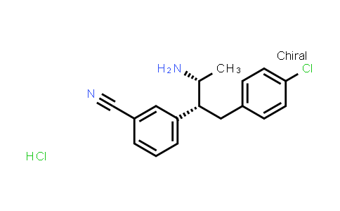 CAS No. 701977-22-2, Benzonitrile, 3-[(1R,2R)-2-amino-1-[(4-chlorophenyl)methyl]propyl]-, monohydrochloride, rel- (9CI)