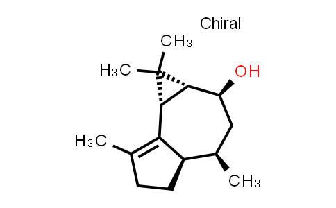 CAS No. 70206-70-1, 1H-Cycloprop[e]azulen-2-ol, 1a,2,3,4,4a,5,6,7b-octahydro-1,1,4,7-tetramethyl-, [1aR-(1aα,2α,4α,4aβ,7bα)]-